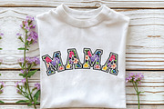 Floral Mama Spring Mothers Day Png, an Illustration by CraftArtStudio (Thumbnail 3 of 4)