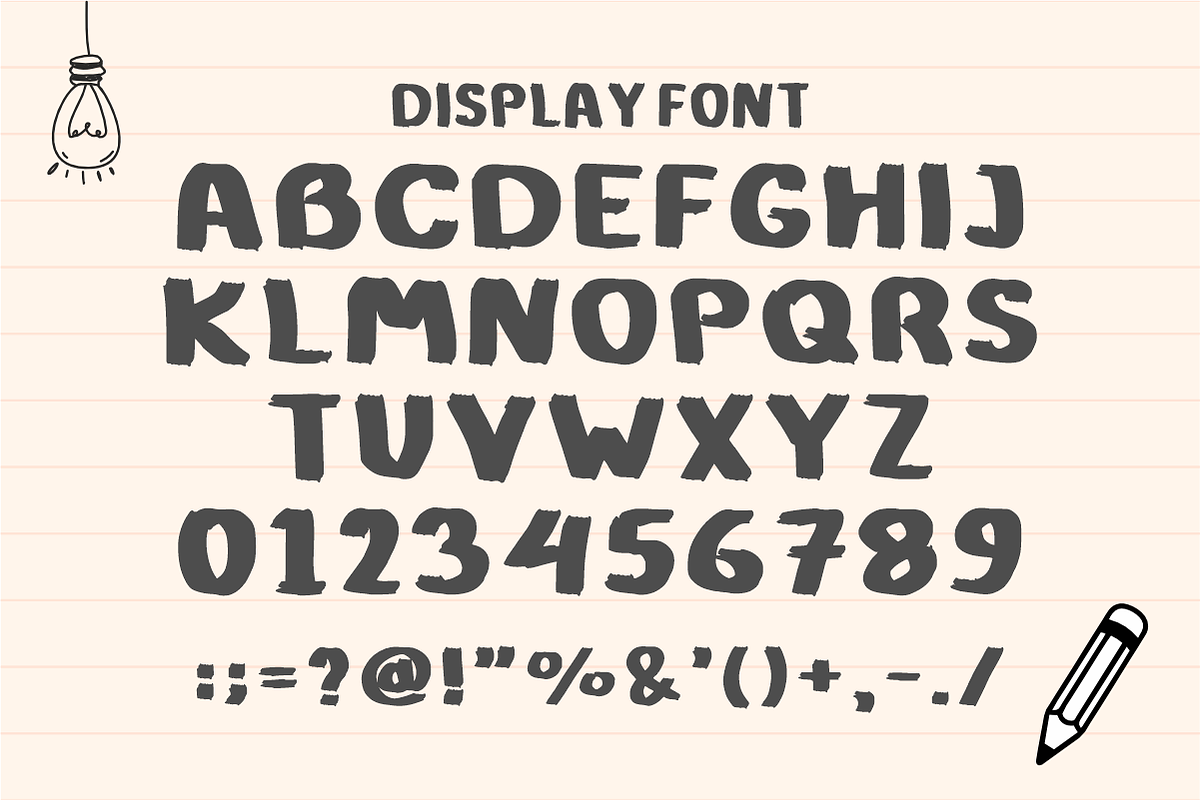 Sunday Writing - Brush Display Font, a Sans Serif Font by KiddoGlyphs Studio (Photo 4 of 4)