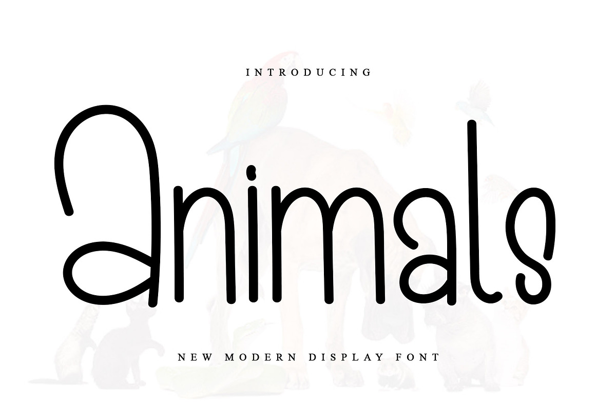 Animals, a Serif Font by FreshTypeINK (Photo 1 of 7)