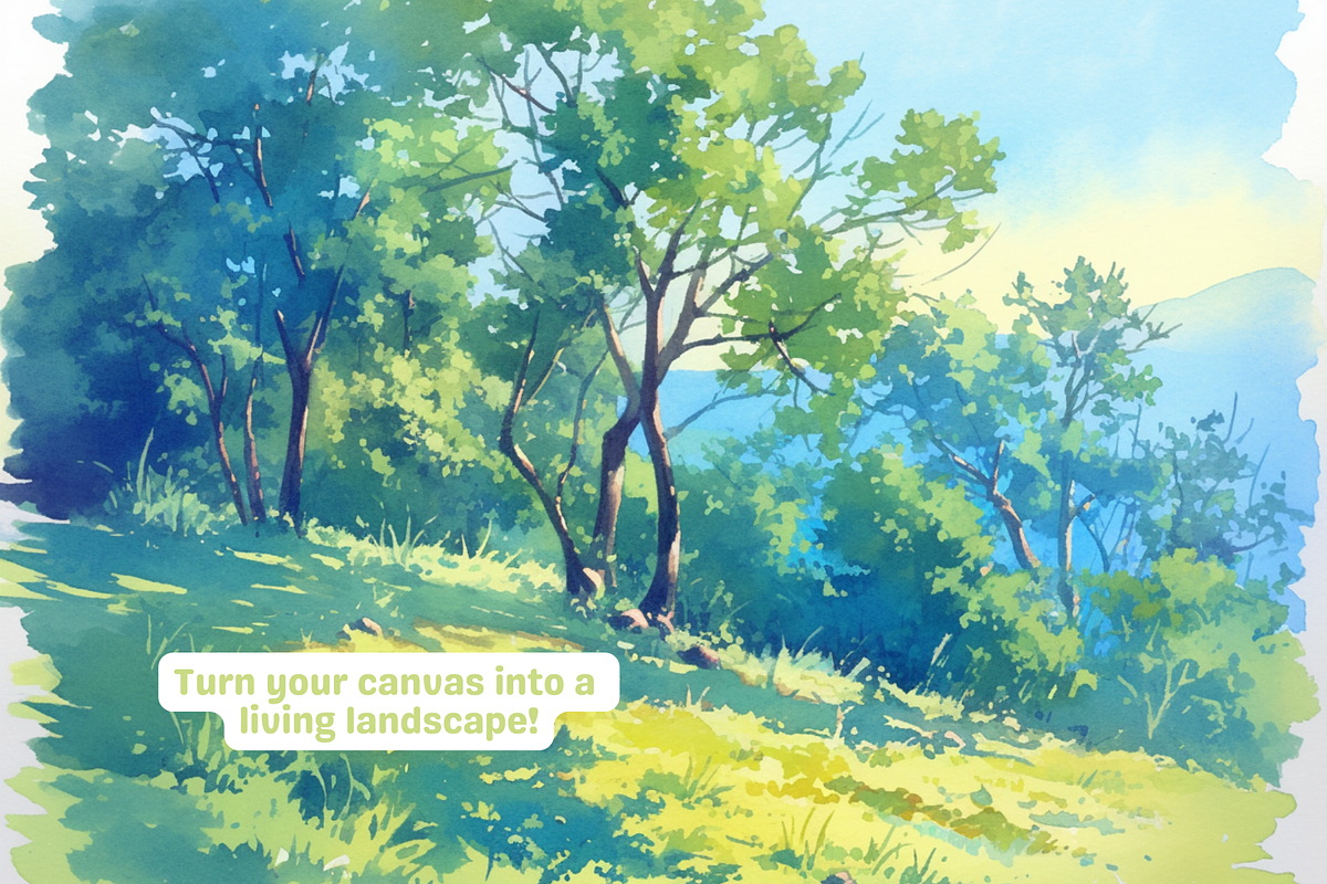 Procreate Nature Background Brushes, a Brushes & More by Cozy Brushery (Photo 11 of 12)