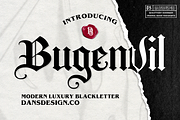 Bugenvil Modern Blackletter, a Blackletter Font by dansdesign (Thumbnail 1 of 8)