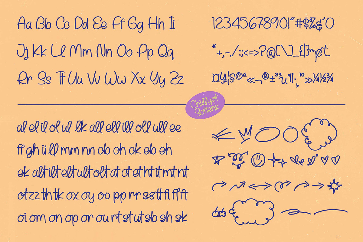 Chillyot Softenk Cute Handwritten, a Script Font by stylishtype.co (Photo 14 of 15)
