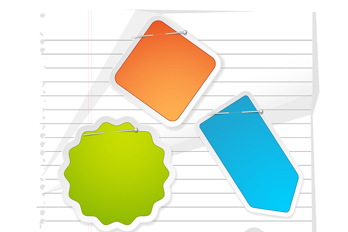 Notepaper and Labels Stickers