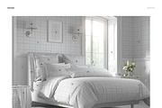 Cottage Style Bedroom Bedding Mockup, a Household Mockup by creatsy5 (Thumbnail 3 of 5)