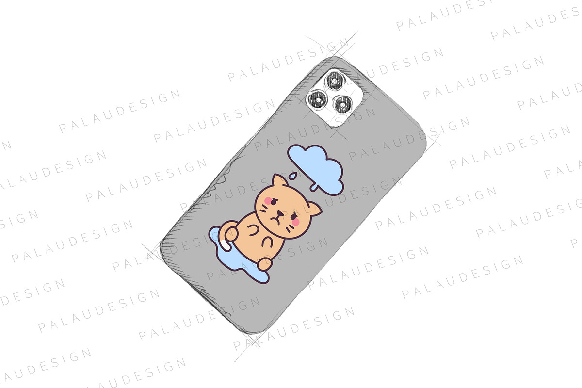 Cute Kawaii Cat Autumn Character, a Seasonal Illustration by Palau (Photo 6 of 12)