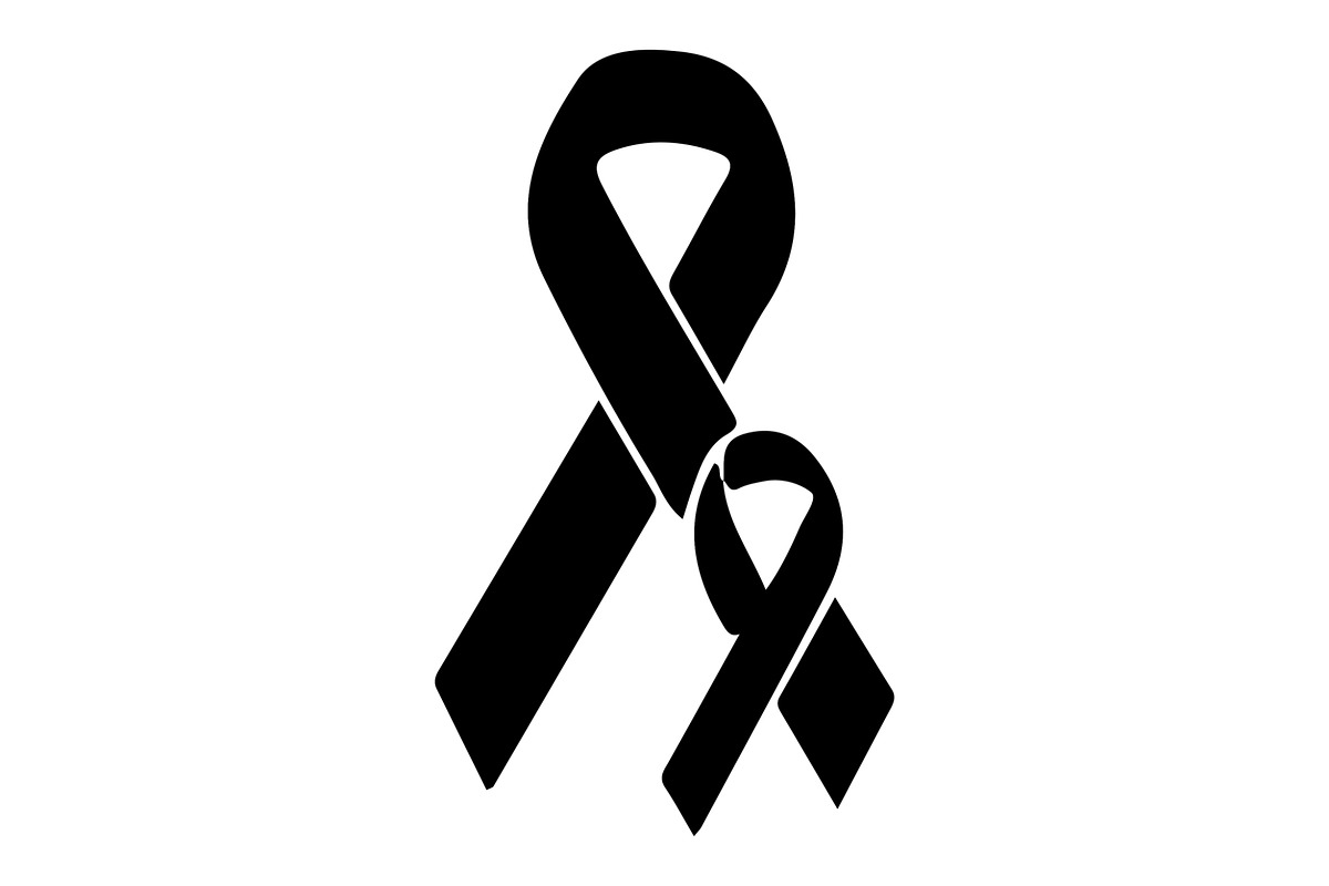 Cancer Awareness Black Ribbon Icon, a Healthcare Illustration by Designer_Momina (Photo 4 of 16)