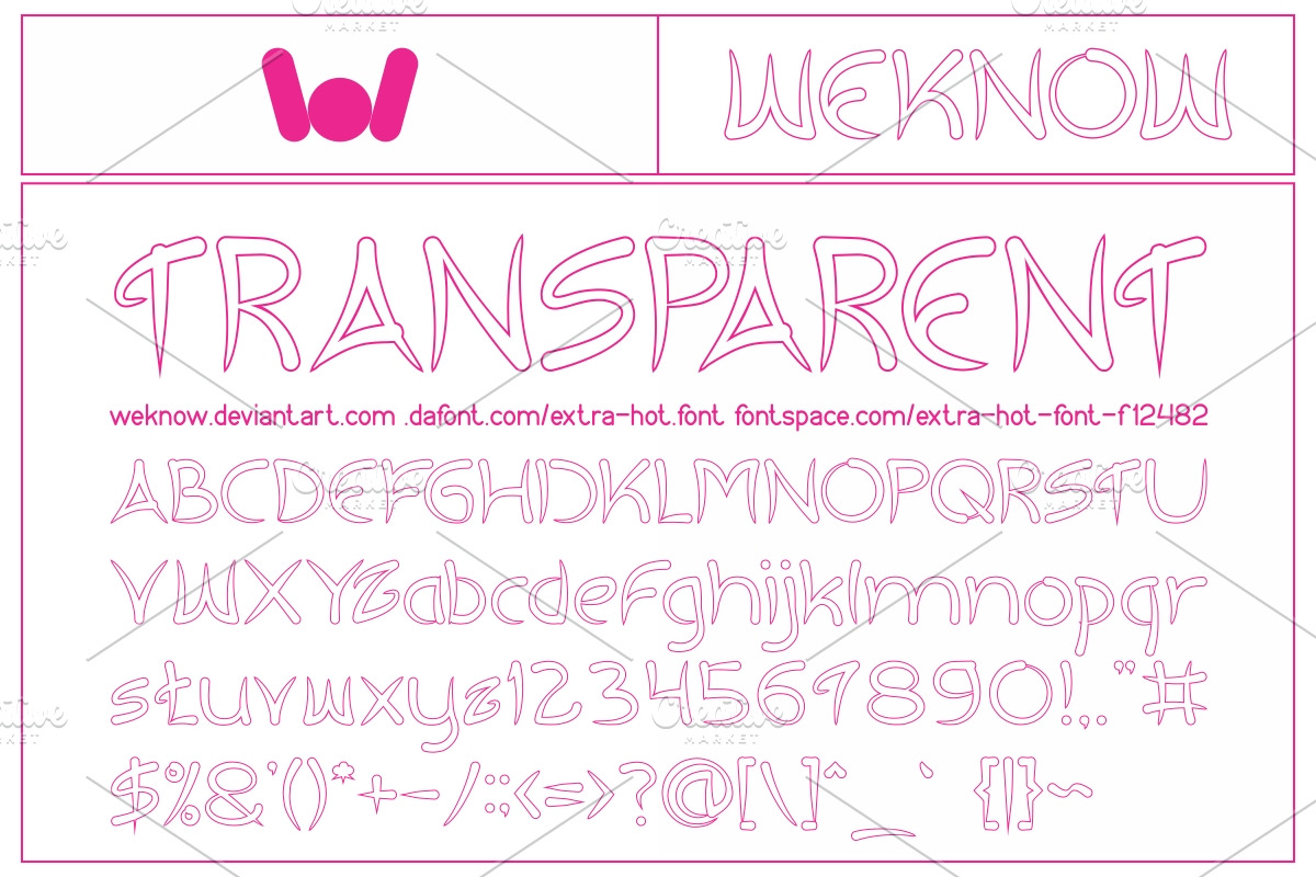 extra hot font preview 5