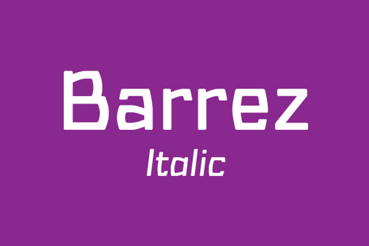 Barrez Regular Italic