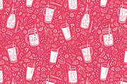 Smoothie drinks set + backgrounds, a Food Illustration by Good Studio (Thumbnail 15 of 25)
