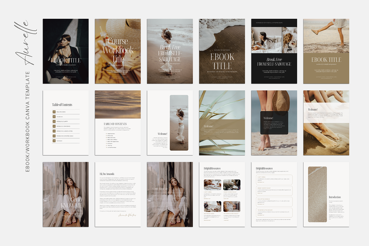 AURELLE Canva Template Bundle, a Marketing Template by DESIGN BY nube (Photo 6 of 20)