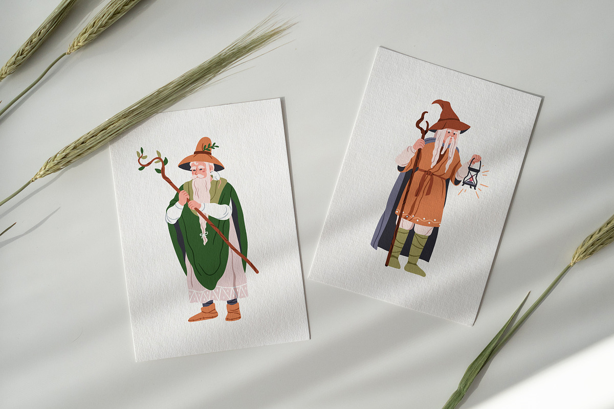 Magicians and wizards, magic set, a Person Illustration by Good Studio (Photo 6 of 6)