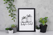 Thanksgiving Pumpkin Thankful PNG, an Illustration by Daily.Designs (Thumbnail 4 of 6)