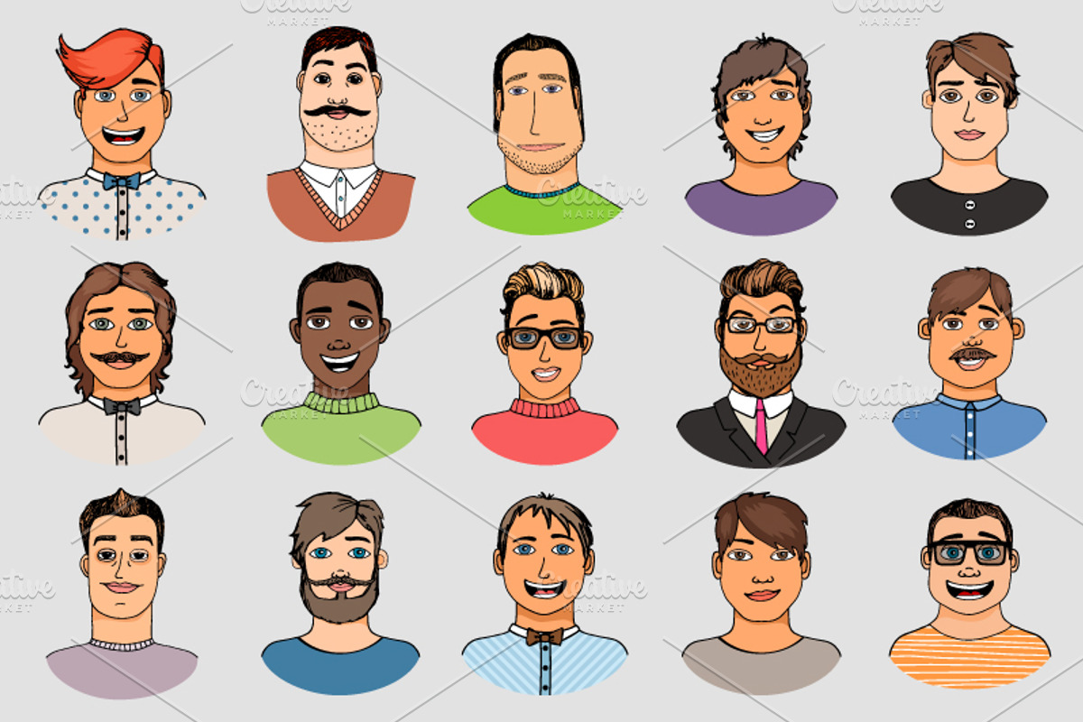 Avatars and patterns, a Pattern Graphic by ianakauri (Photo 5 of 12)