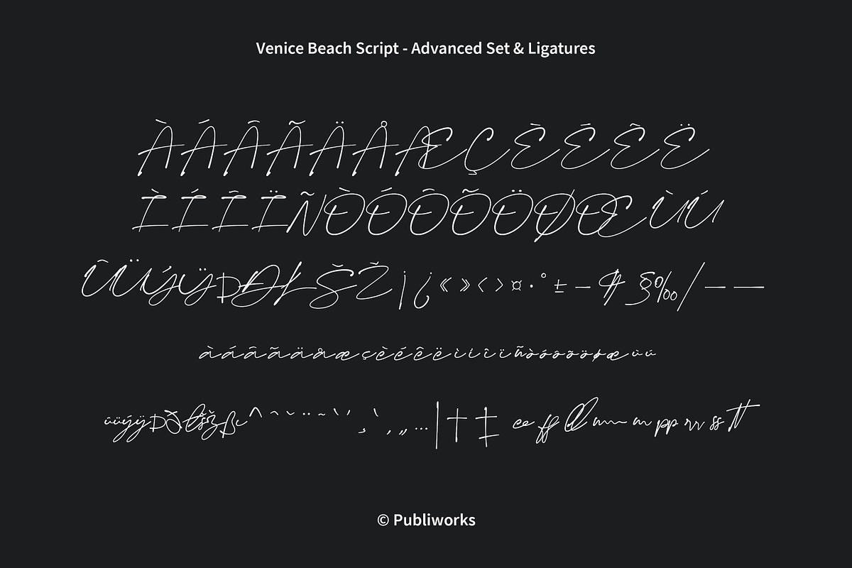 Venice Beach - Modern Font Duo, a Script Font by Publiworks (Photo 11 of 12)