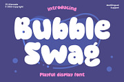 Bubble Swag - Playful Display Font, a Handwritten Font by AQR Studio (Thumbnail 1 of 9)