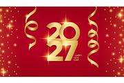 2027 New Year Graphics Set, a Background Graphic by Finevector (Thumbnail 4 of 7)