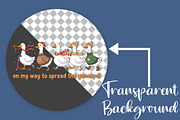 Funny Goose Christian Png, an Illustration by Canvas Craft (Thumbnail 2 of 7)