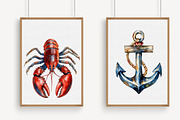 Nautical Watercolor Clipart, an Illustration by Libby Wishes (Thumbnail 3 of 7)