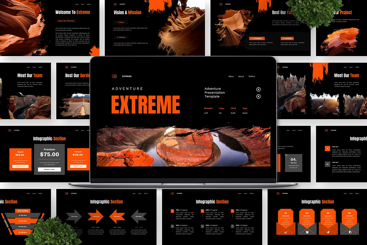 Extreme - Adventure Powerpoint, a Presentation Template by Deepslide Studio (Photo 3 of 6)