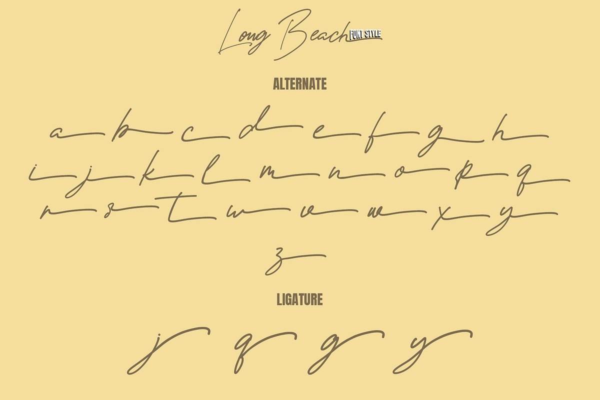 Long Beach | Stylish Signature, a Script Font by Analogous (Photo 11 of 13)