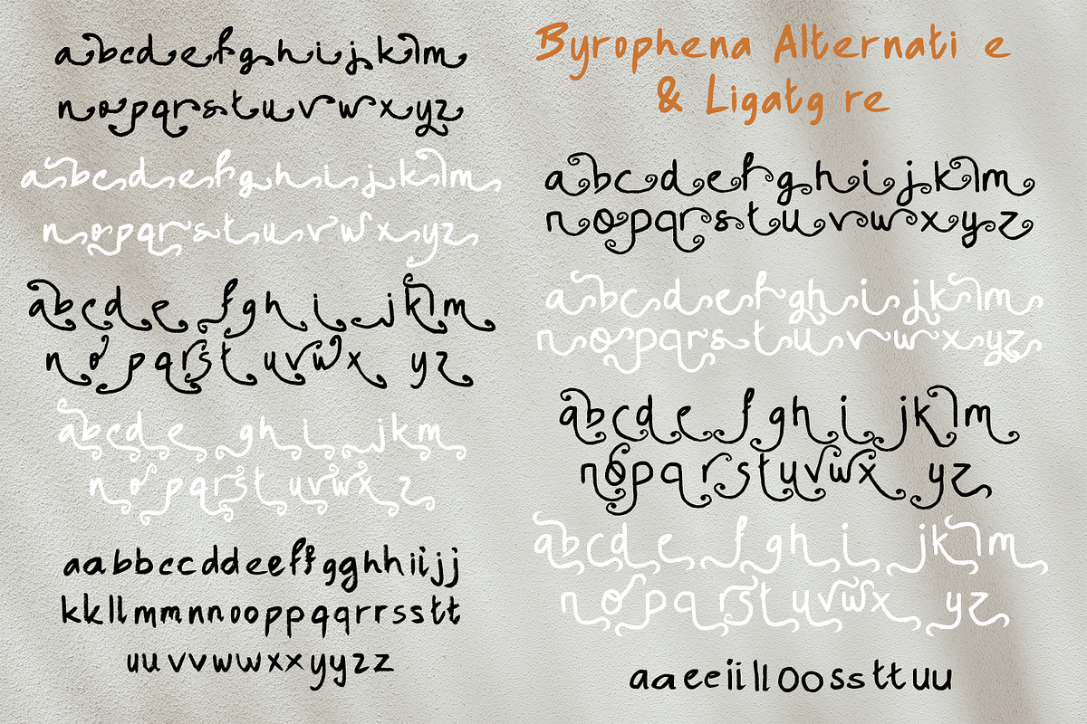Byrophena Brush Fontduo, a Handwritten Font by madeDeduk (Photo 10 of 10)