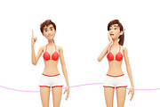 Jenny Swimsuit Character Promo Kit, a Person Illustration by Oleg Ribar (Thumbnail 18 of 27)
