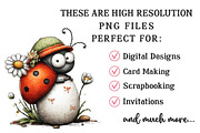 Whimsical Easter Ladybug Clipart, an Illustration by OK Design (Thumbnail 4 of 6)