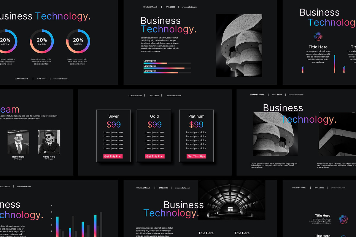 Minimal Modern PowerPoint Template, a Presentation Template by SKY CREATION