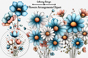 Flowers Arrangements Clipart Bundle, an Illustration by GatewayDesign (Thumbnail 2 of 3)