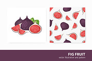 Fig fruit composition + pattern, a Food Illustration by Good Studio (Thumbnail 1 of 4)