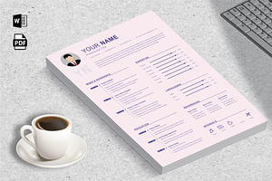 Simple Resume Template | Editable, a Resume Template by Blue Digital Studio