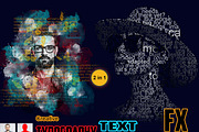 Creative Typography Text Portrait FX, an Action Add-On by Studio Retouch (Thumbnail 1 of 11)
