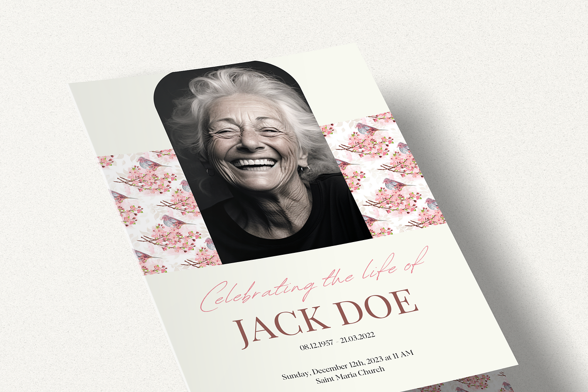 Funeral Program Template Set I Canva, an Invitation Template by The Social Stuff (Photo 6 of 10)