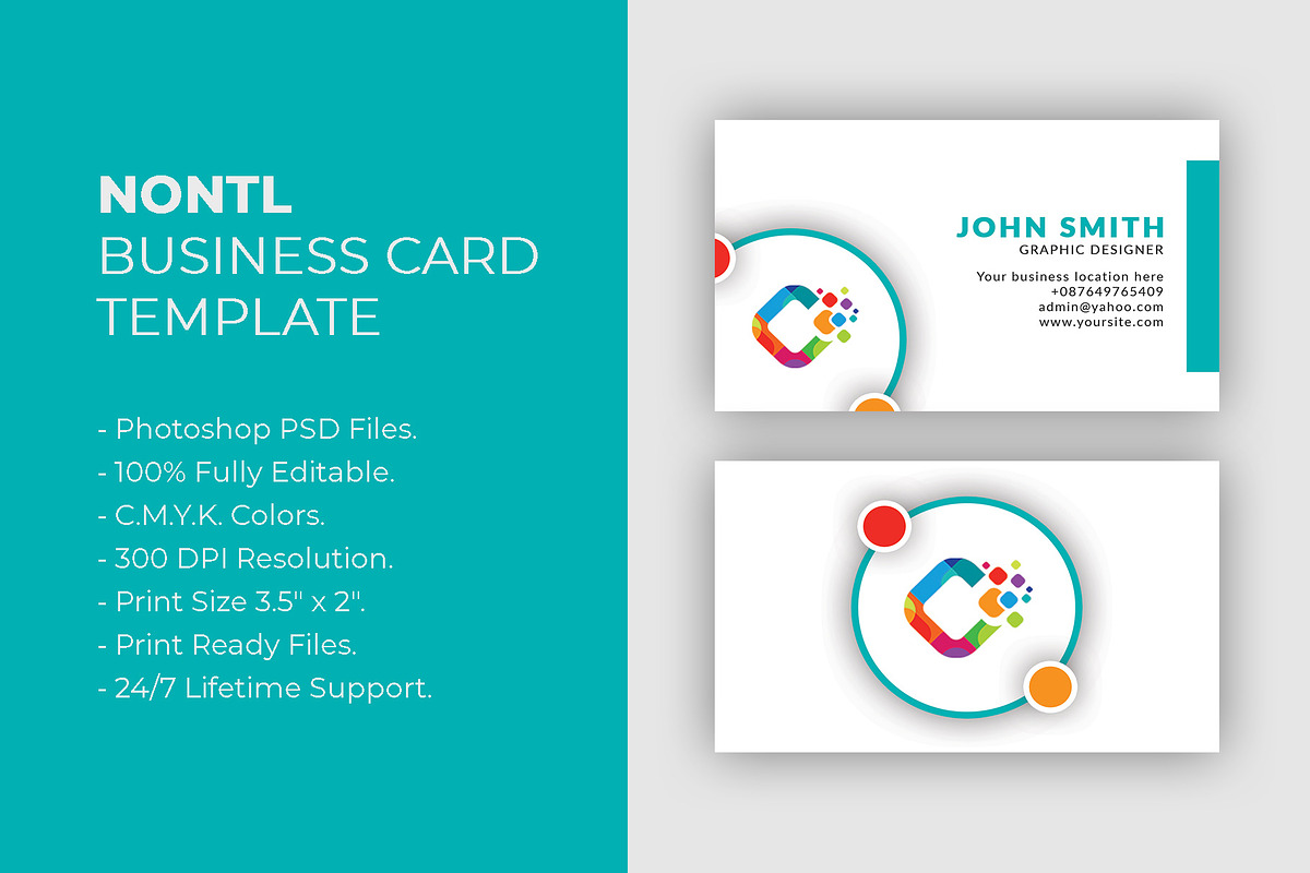 NONTL Business Card Template, a Business Card Template by Dueza.Com