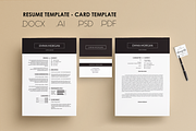 Pack Resume and Card Template / M, a Resume Template by Showy68 Template (Thumbnail 8 of 8)
