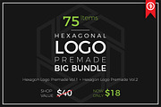Hexagon Logo Premade, Big Bundle, a Branding & Logo Template by Artha Desain (Thumbnail 1 of 11)