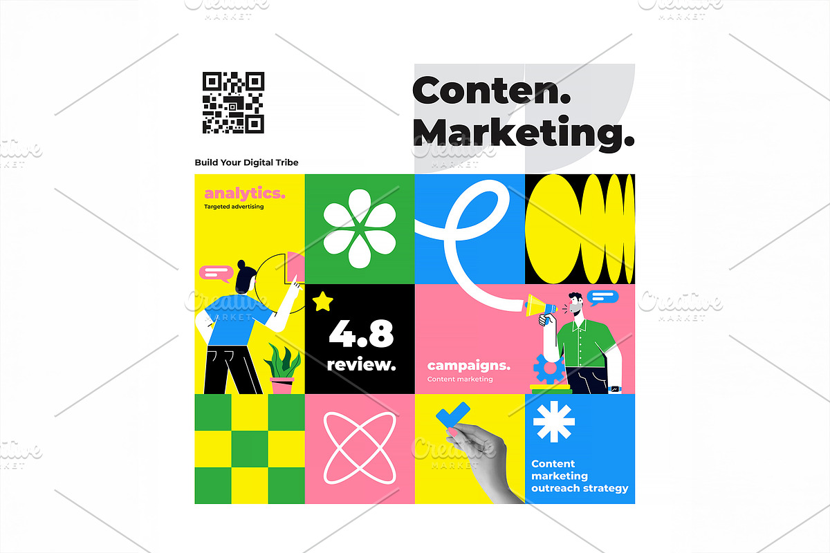 Modern Geometric Creative template, an Education Illustration by Creative Graphics (Photo 3 of 12)