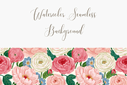 Blush Garden Rose Seamless Pattern, a Pattern Graphic by Pati Charm Studio (Thumbnail 3 of 6)