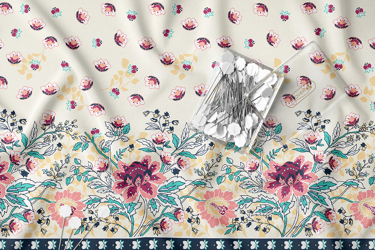 Ethnic Border Floral Pattern, a Pattern Graphic by StudioGlouna (Photo 5 of 9)