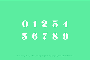 Filia Display Font