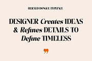 Herald Dongue - Stylish Serif, a Serif Font by Marvadesign (Thumbnail 5 of 12)
