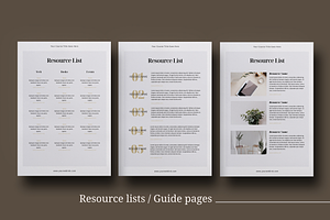 ECourse Workbook Canva Template