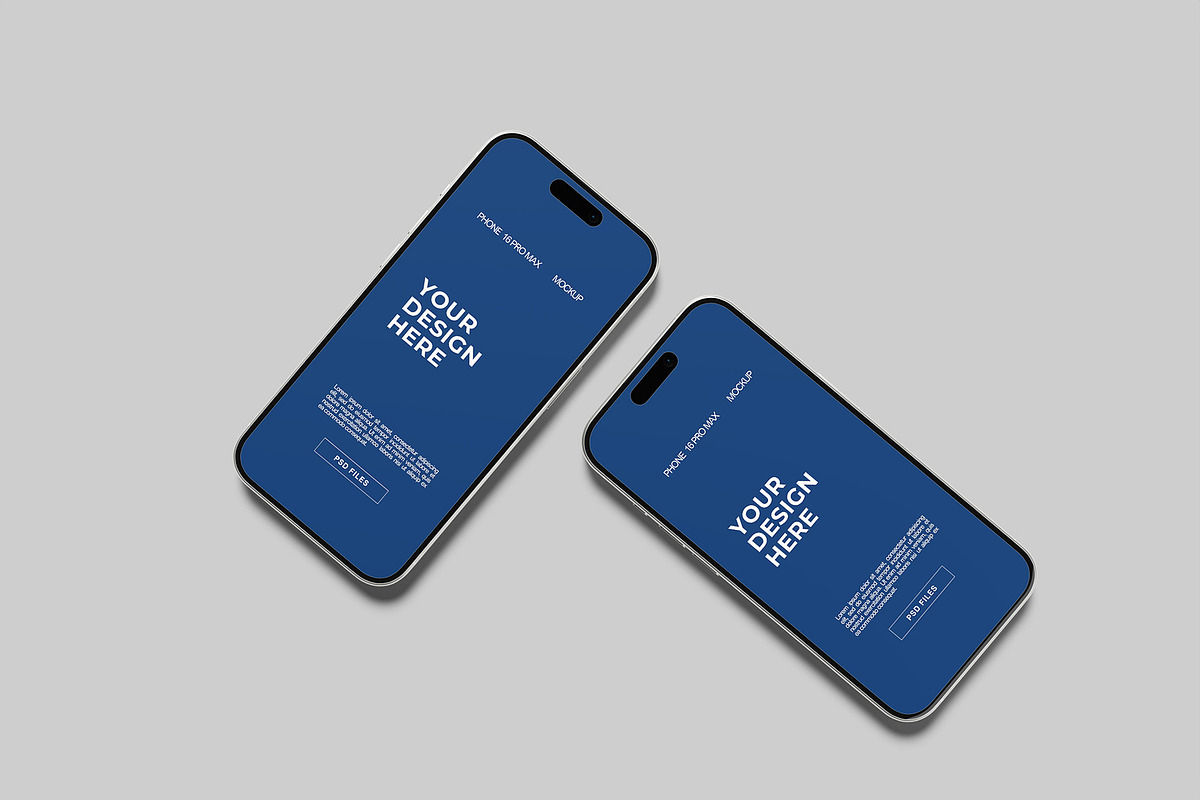 iPhone 16 Pro Max Mockup, an iPhone Mockup by Graphiculon (Photo 9 of 11)