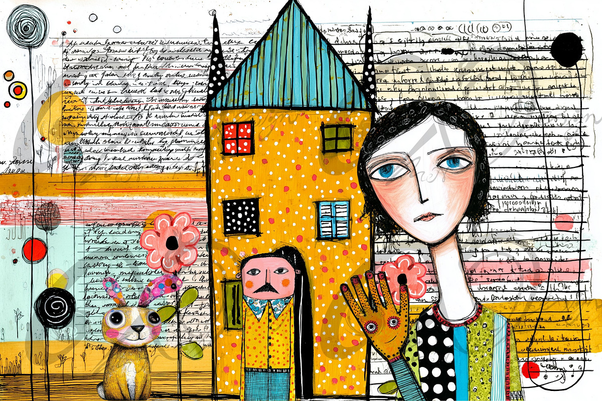 Playful Portraits & Patterns, a Person Illustration by NiiiNArt (Photo 3 of 7)