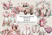 VINTAGE BLUSH PINK MEDICAL CLIPART, an Object Illustration by Daring Digies (Thumbnail 1 of 8)