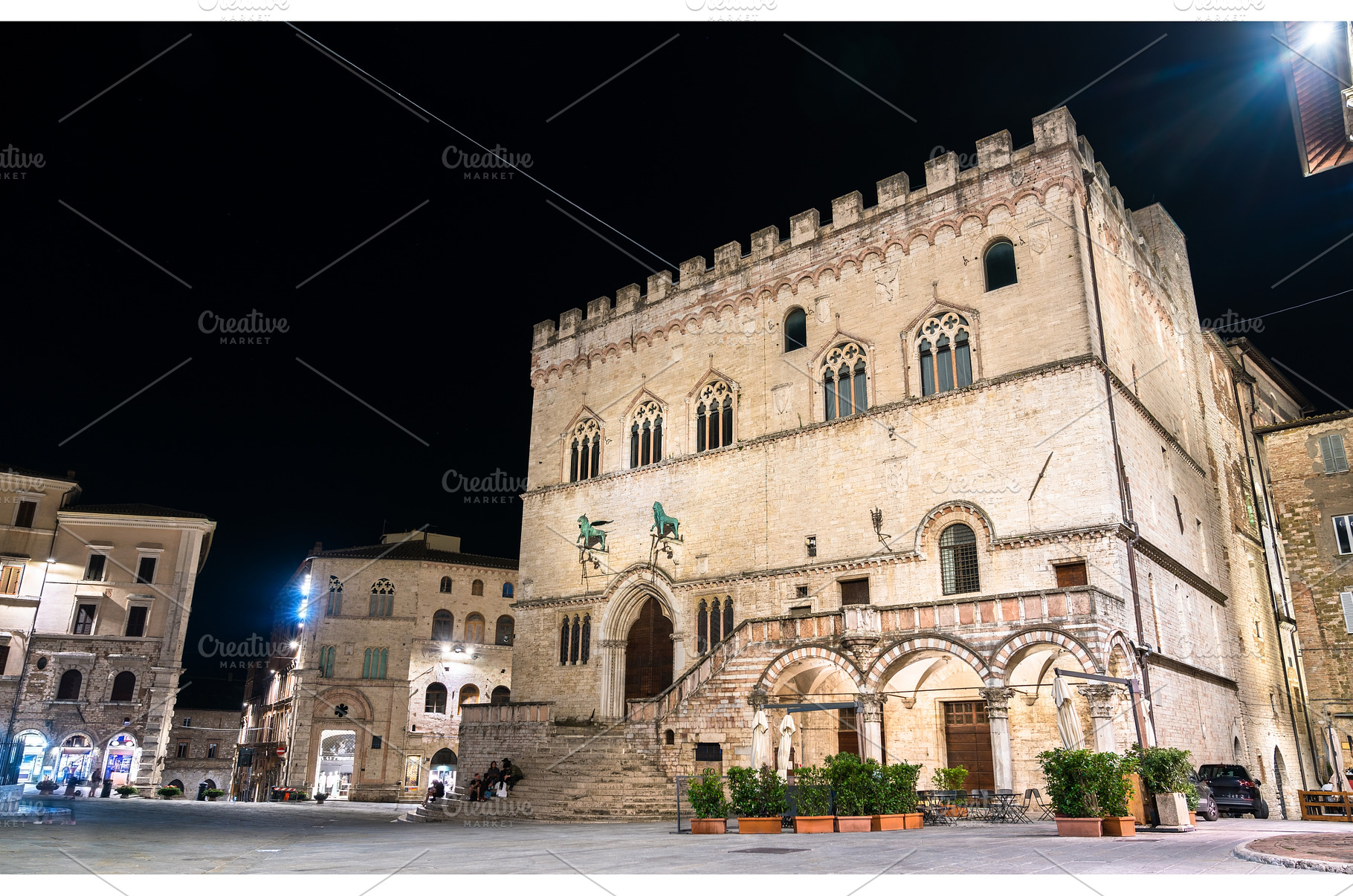 Priori Palace in Perugia, Italy, an Architecture Photo by Leonid Andronov