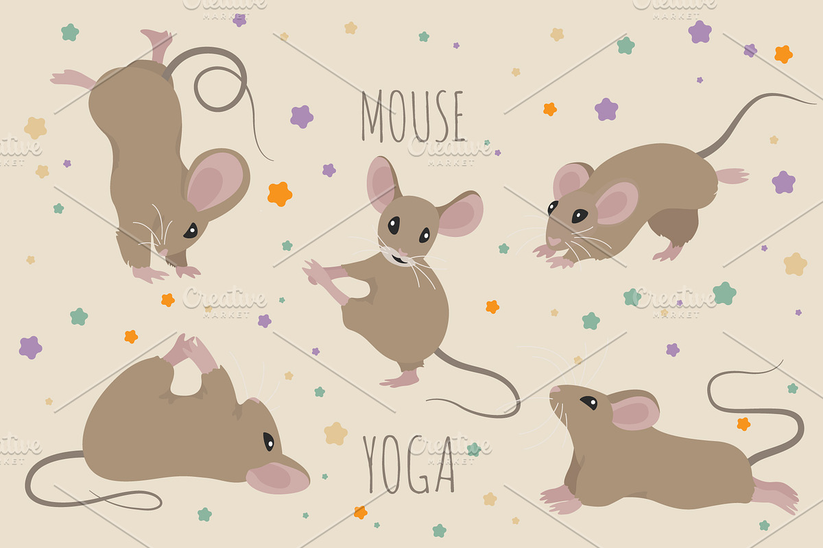 Rodents yoga, an Animal Illustration by pet design shop (Photo 4 of 7)
