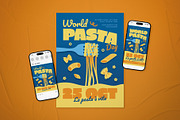 World Pasta Day Event Flyer Set, a Flyer Template by The Good Store (Thumbnail 1 of 2)