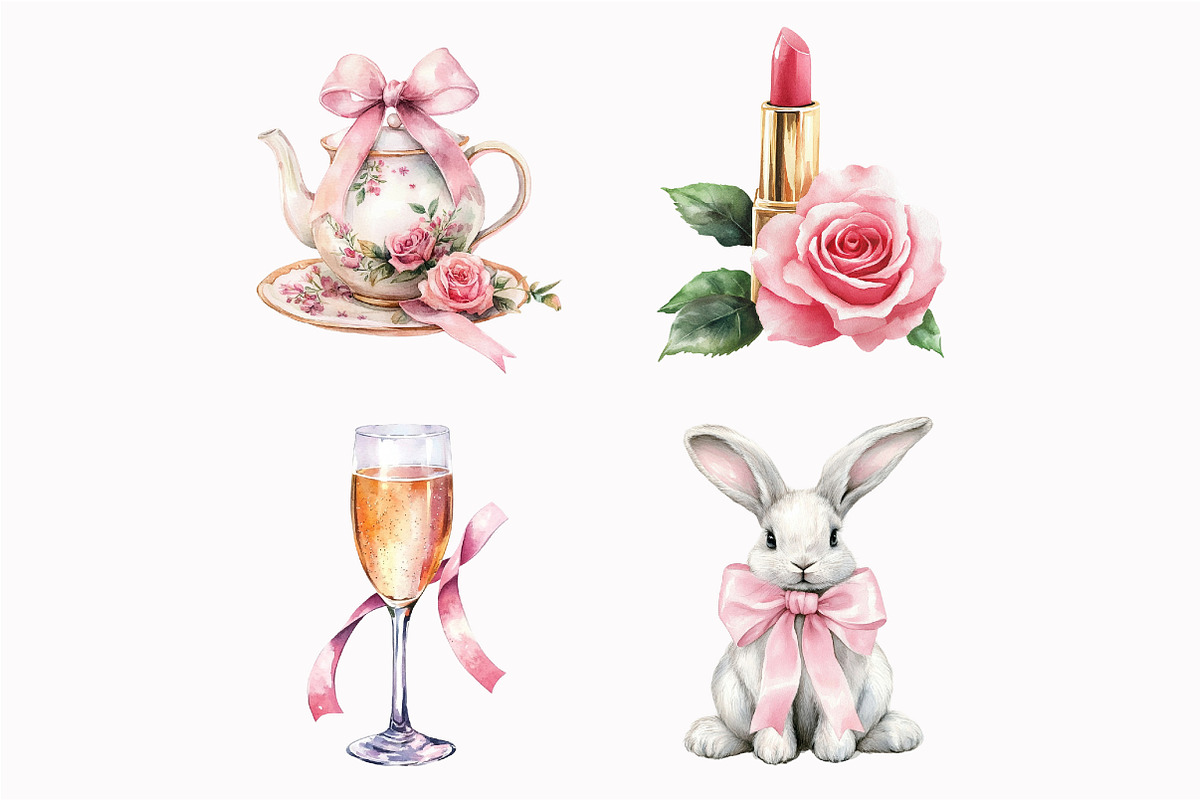 Coquette Clipart, an Illustration by Design Market (Photo 4 of 5)