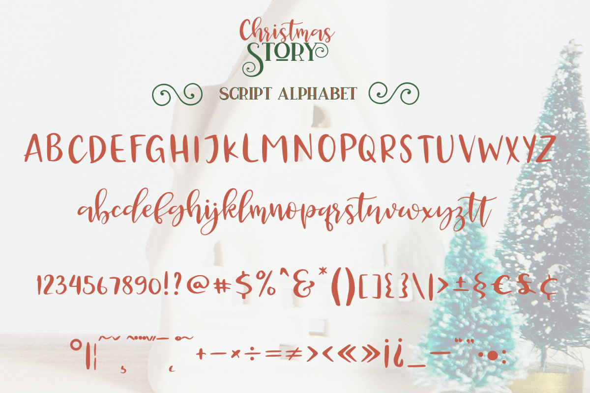 Christmas Story, a Script Font by Larin Type Co. (Photo 10 of 11)